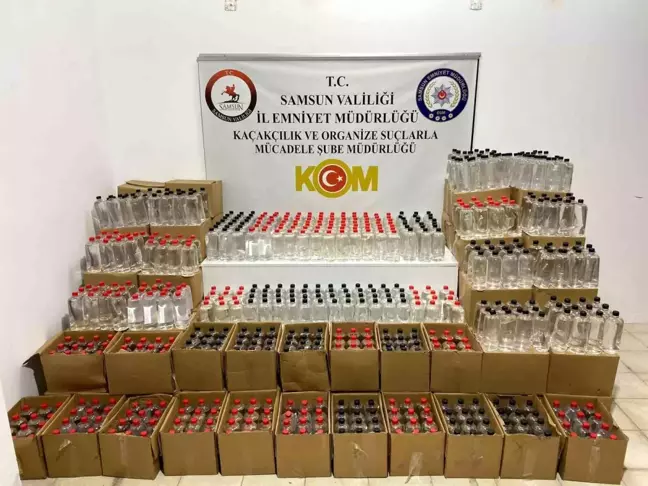 Samsun'da 2 Ton Etil Alkol Ele Geçirildi