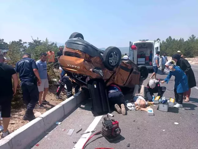 Burdur'da trafik kazası: 2 kişi yaralandı