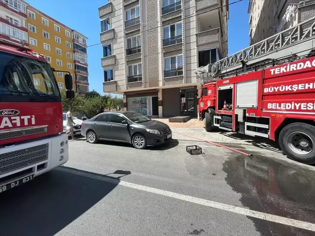 Kapaklı'da çıkan yangın söndürüldü