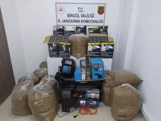 Bingöl'de Kaçak Tütün Operasyonu: 46 Bin 200 Makaron ve 192 Kilogram Tütün Ele Geçirildi