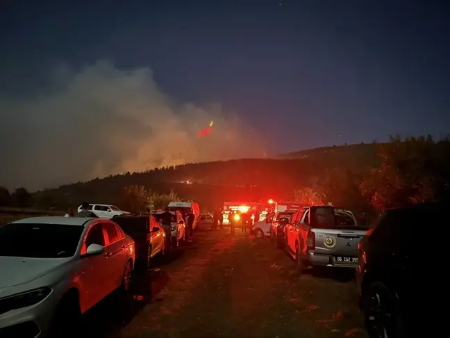 Çankırı Ilgaz'da Orman Yangını Kontrol Altına Alınmaya Çalışılıyor