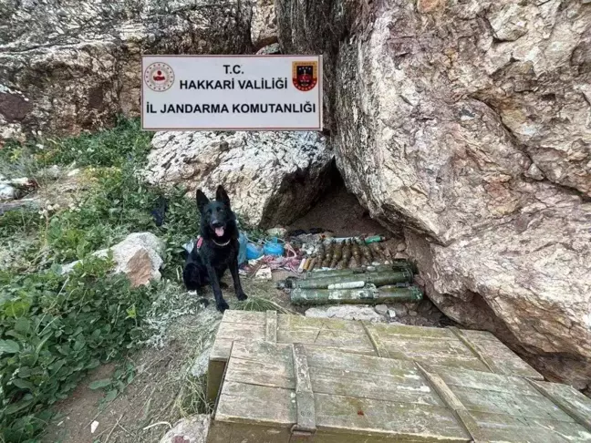 Hakkari'nin Şemdinli ilçesinde mühimmat ele geçirildi