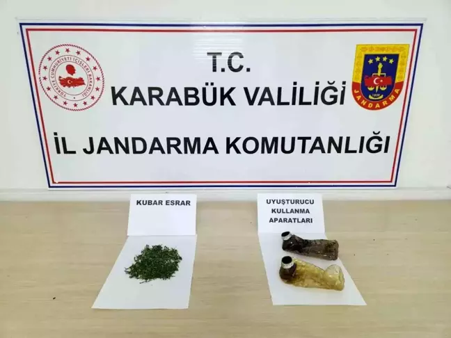 Karabük'te bir şahsın üzerinde esrar maddesi ele geçirildi