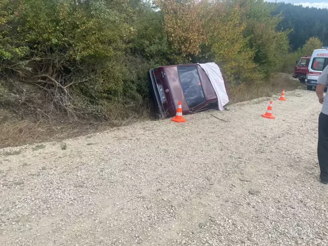 Karabük'te direksiyon başında fenalaşan sürücü kaza yaptı