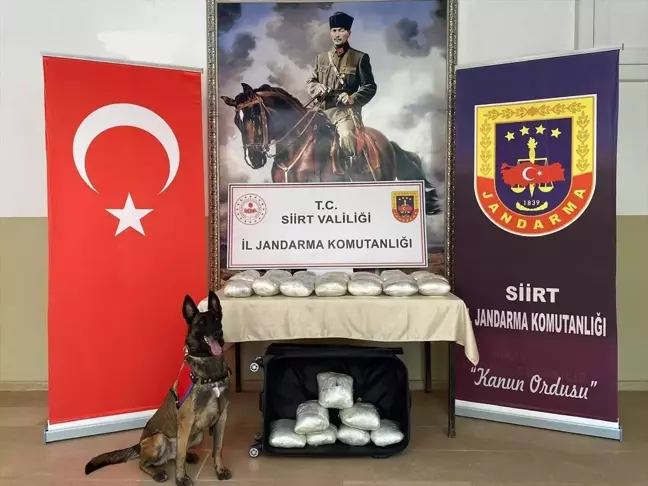 Siirt'te yolcu otobüsünde 40 kilogram kubar esrar ele geçirildi