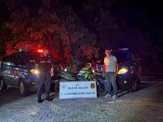 Bilecik'te Çalınan Motosiklet Jandarma Tarafından Bulundu