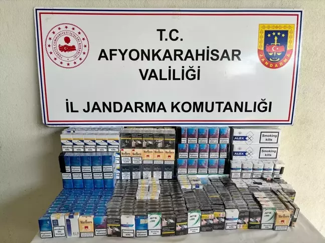 Bolvadin'de Kaçak Sigara Satıcısına Adli İşlem Uygulandı