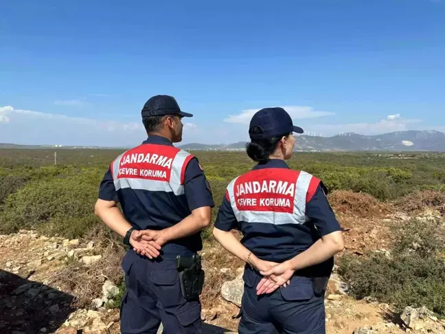 Aydın İl Jandarma Komutanlığı Bafa Gölü'nde Denetimler Yapıyor