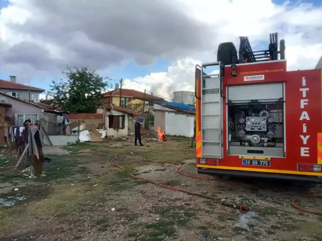 Kırklareli'nde bir evde çıkan yangın söndürüldü