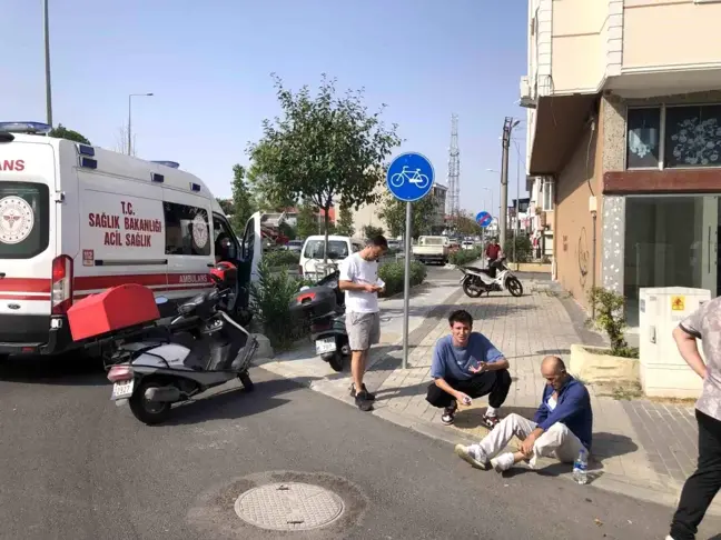 Tekirdağ Çorlu'da otomobille çarpışan motosikletli yaralandı