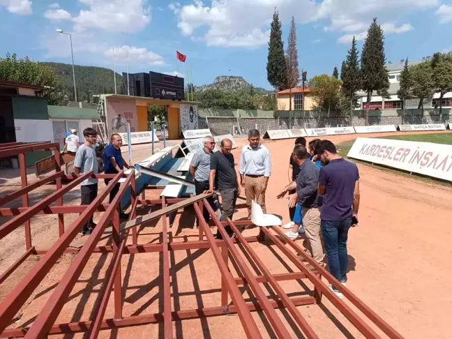 Muğla Atatürk Stadyumu Yenileme Çalışmaları Devam Ediyor