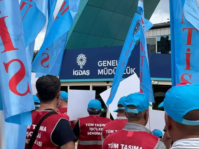 TÜMTİS Üyeleri İGDAŞ Genel Müdürlüğü Önünde Basın Açıklaması Yaptı