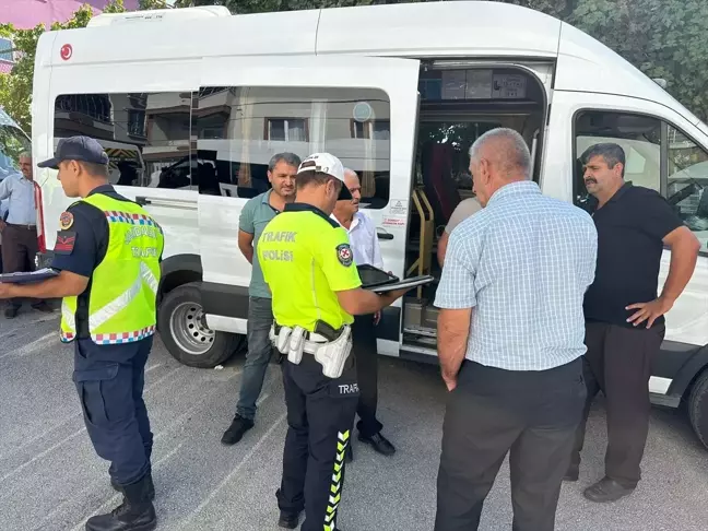 Çorum'da Okul Servis Araçları Denetlendi