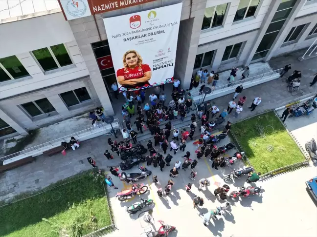 Bronz madalyalı para halterci Nazmiye Muratlı'ya karşılama töreni