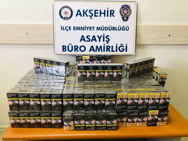 Akşehir'de Kaçak Tütün ve Sigara Operasyonu