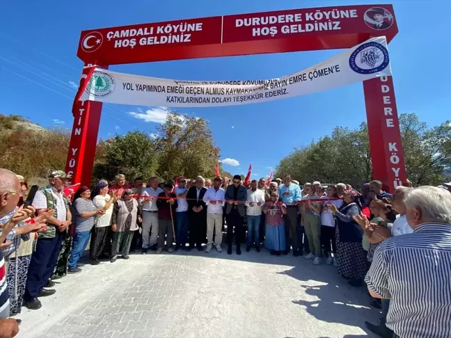 Tokat'ın Almus ilçesinde Çamdalı grup yolu hizmete açıldı