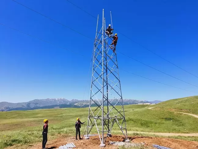 Muş'ta elektrik şebekesi güçlendirme çalışmaları devam ediyor