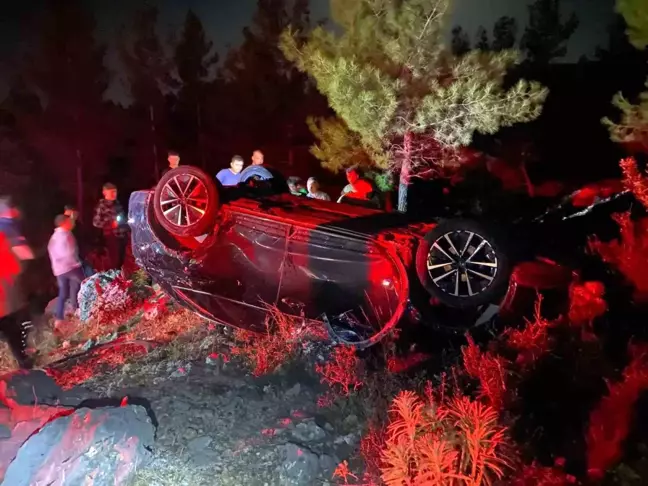 Bucak'ta Otomobil Takla Attı: Sürücü Ağır Yaralandı