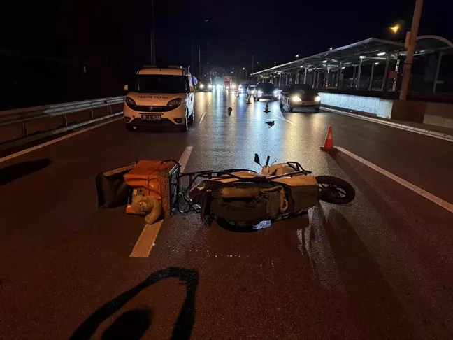 Bursa'da Motokurye Kaza Sonucu Hayatını Kaybetti