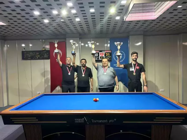 Kayseri Bilardo İl Birinciliği Şampiyonları Belli Oldu