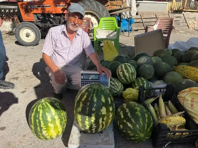 Sivas'ta 20 Kilo 540 Gram Ağırlığında Karpuz Yetiştirildi