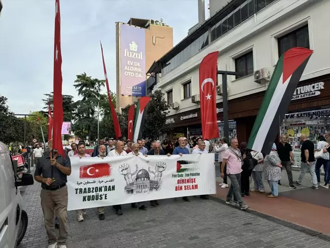 Trabzon'da Filistin'e Destek Yürüyüşü