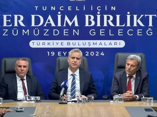 AK Parti'den Tunceli'de Siyasi Değerlendirme