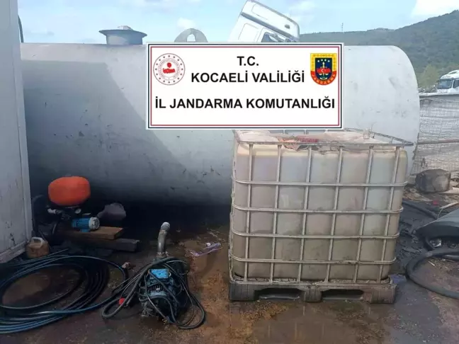 Kocaeli'de Kaçak Akaryakıt Operasyonu: 25 Bin Litre Ele Geçirildi