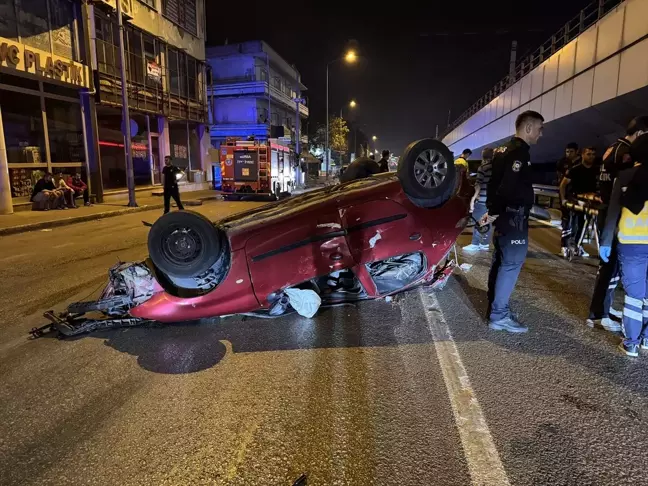 Ehliyetsiz Sürücünün Takla Atan Aracında 4 Yaralı