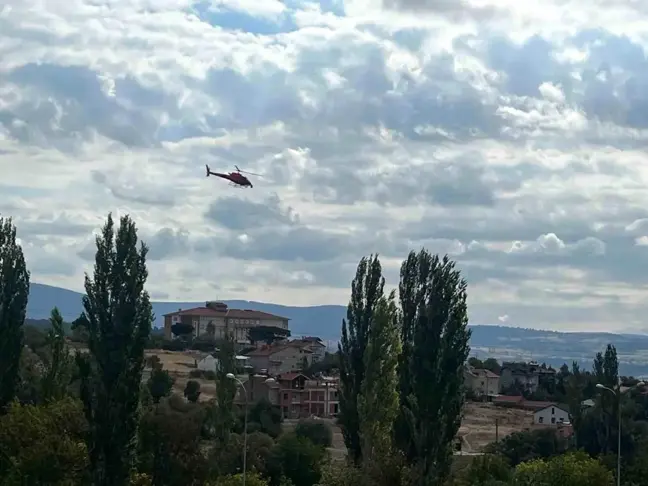 Domaniç'te Gökyüzünde Korkuya Neden Olan Helikopter Uçuşu Açıklandı