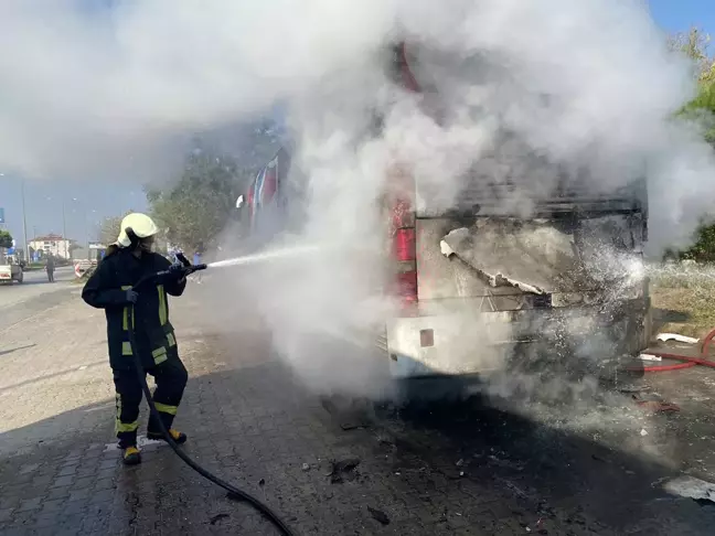 Harput FK'nın Otobüsü Yangın Çıkardı