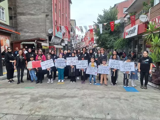 Zonguldak'ta 'Çocuklarımıza sahip çıkalım' Yürüyüşü