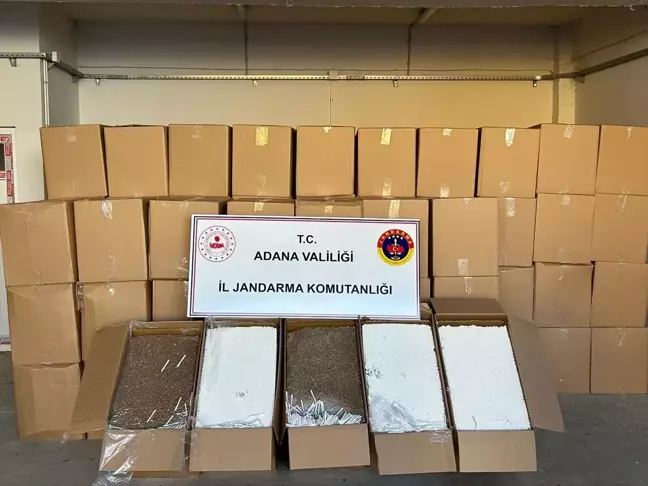 Adana'da Kaçak Makaron Operasyonu: 5 Milyon Makaron Ele Geçirildi