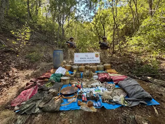 Bingöl'de PKK'nın Sığınakları İmha Edildi