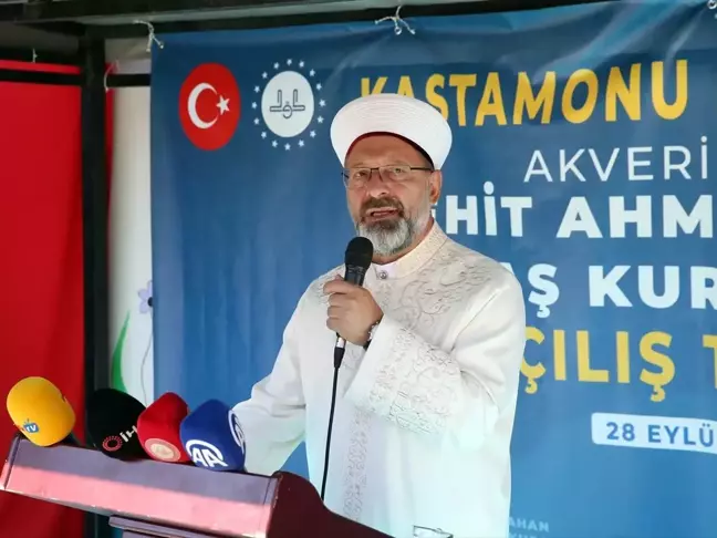 Diyanet İşleri Başkanı Ali Erbaş, Şehit Ahmet Şahan adına Kur'an Kursu açılışına katıldı