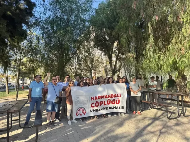 Harmandalı Çöplüğü'ne Karşı Yürüyüş Düzenlendi