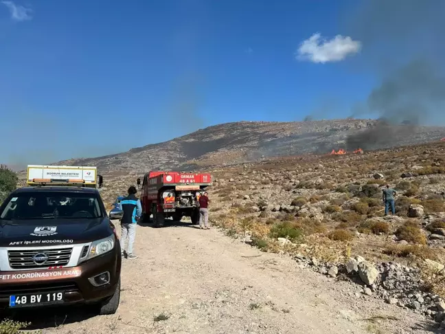 Bodrum'da Çıkan Ot Yangını 2 Saatte Kontrol Altına Alındı