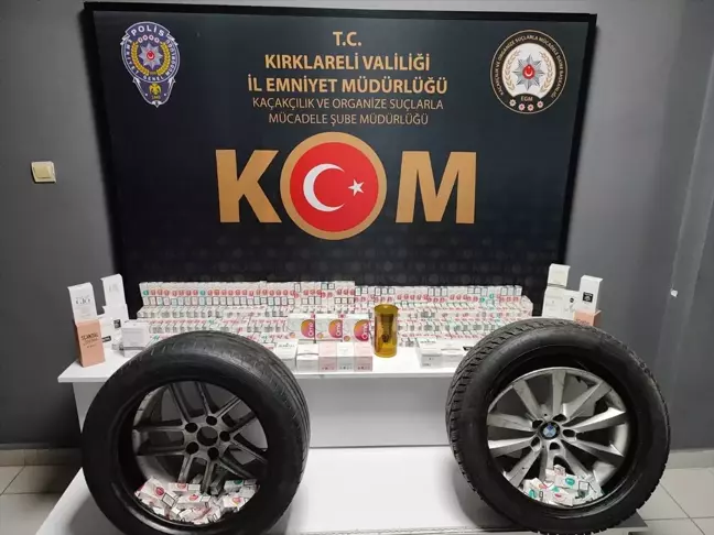 Kırklareli'nde Kaçak Sigara ve Parfüm Operasyonu: 5 Gözaltı