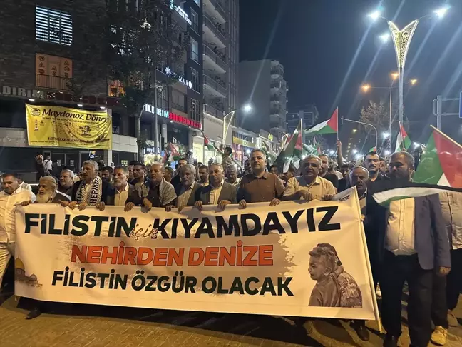 Adıyaman'da İsrail Saldırıları Protesto Edildi