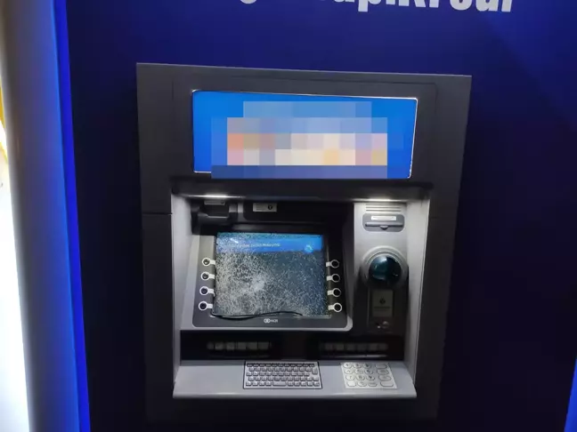 Siirt'te ATM Ekranlarını Kıran Şüpheli Gözaltına Alındı