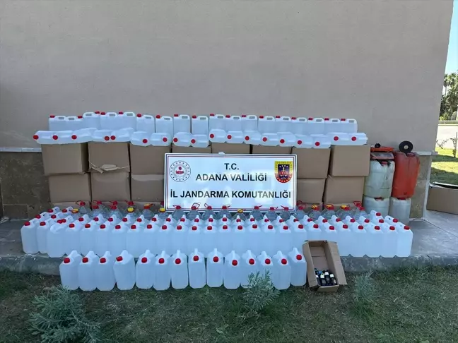 Adana'da Kaçak İçki Operasyonu: 1475 Litre Ele Geçirildi