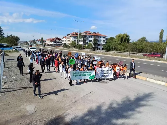 Yeniçağa'da Sağlıklı Yaşam İçin Yürüyüş Düzenlendi