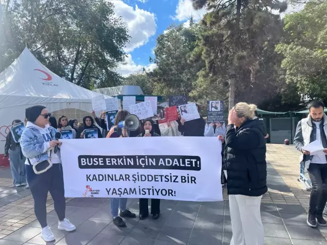 Kadın Cinayetlerine Tepki Eylemi: Buse Erkin İçin Adalet Talebi