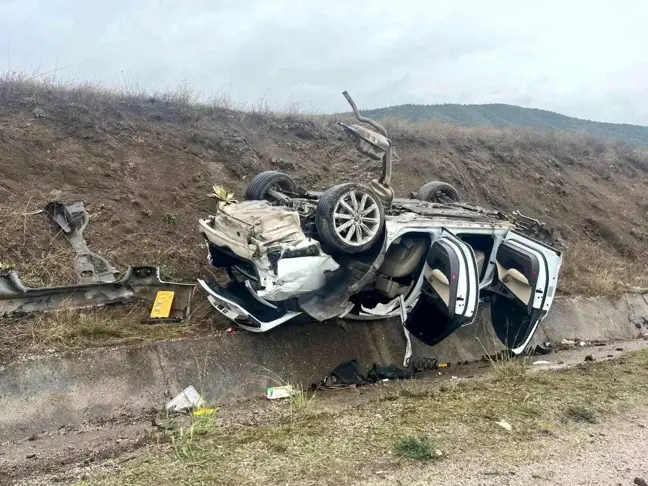 Tokat'ta Milyonluk Audi Takla Attı