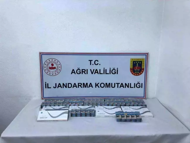 Ağrı'da Jandarma Kaçak Sigara Operasyonu: 530 Paket Ele Geçirildi