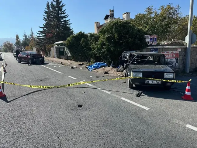 Kayseri'de Trafik Kazası: 1 Ölü, 3 Yaralı