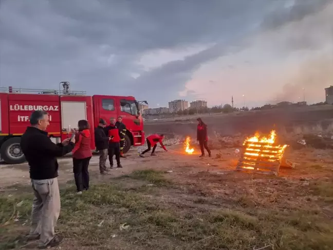 Lüleburgaz'da Yangınla Mücadele Eğitimi ve Temizlik Etkinliği Düzenlendi