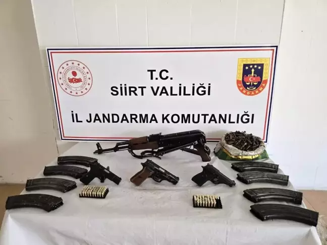 Siirt'te Silah ve Mühimmat Kaçakçılığına Operasyon: 2 Gözaltı