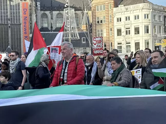 Amsterdam'da Filistin İçin Balfour Deklarasyonu Protestosu