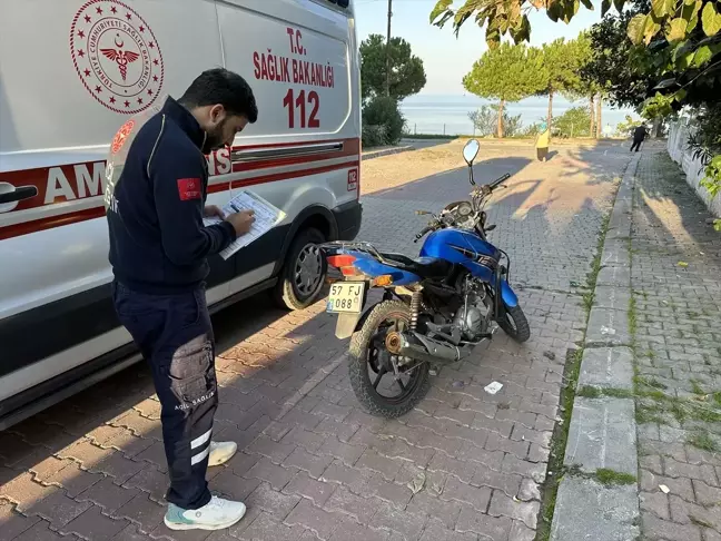 Sinop'un Gerze ilçesinde motosiklet kazası: Bir yaralı